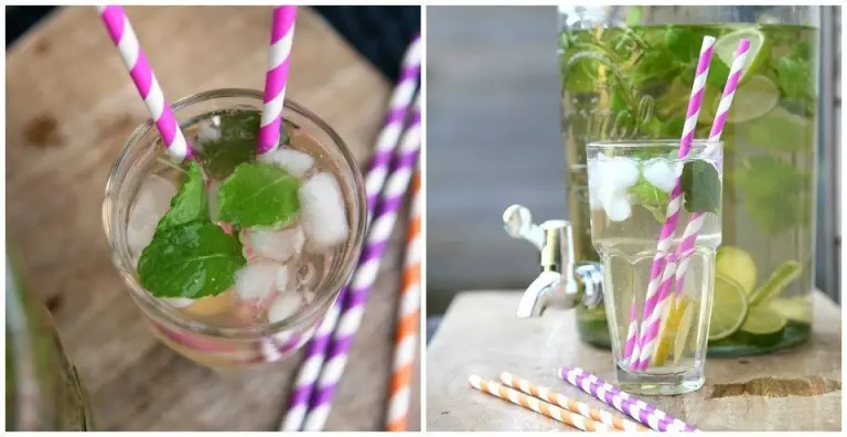 Green Iced Tea met munt en limoen