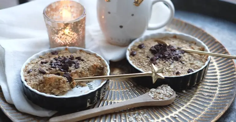 Pindaschoteltje met chocolade