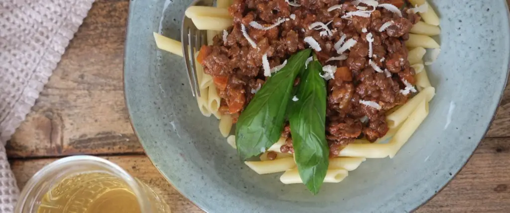 Recept: Vegetarische bolognaise van linzen | Bye Bye Cheeseburger