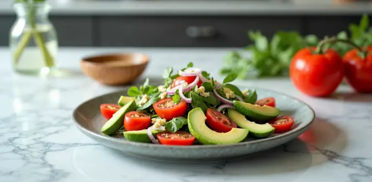 Recept: een lekkere salade met avocado en tomaat